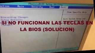 NO FUNCIONAN LAS TECLAS DE DIRECCIONES EN LA BIOS