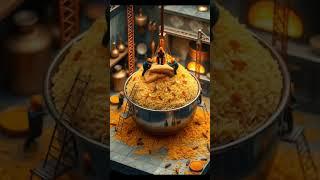 Tiny kitchen, BIG flavors!  #ChickenBiryani #miniature #youtubeshorts #shorts #viral #trendingTiny