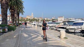 A walk around the Riva promenade in Split | Trip to Croatia 2022 | 4K