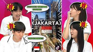 Reaksi Siswa Korea Terkejut dengan Luasnya JAKARTA  | Reaction Tiktok Indonesia