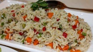 ألذ أرز مغربي بالخضر بسيط و سريع التحضير