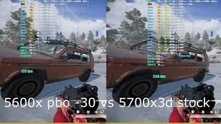 PUBG BATTLEGROUNDS BENCHMARK VIKENDI 1728x1080 | 5600x vs 5700x3d + rtx 3070