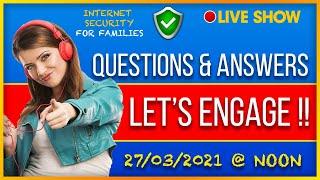 Family Cyber Clinic Live Q+A 'Internet Safety' - 27/03/2021 @ Noon