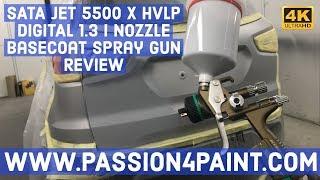 SATA JET 5500 X HVLP DIGITAL 1.3 I Nozzle Basecoat Spray Gun Review