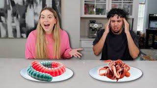 GUMMY FOOD VS REAL FOOD CHALLENGE!