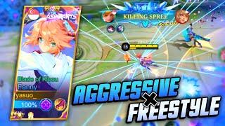 THE IMPACT OF FREESTYLE AND AGGRESSIVENESS | FANNY MONTAGE | -MLBB