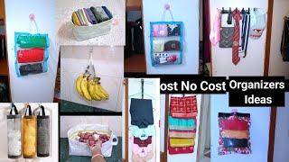 Low Cost No Cost organizer Idea/No Cost Home & Kitchen Organizer Idea/Wardrobe Organisation Idea/Diy