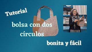 ¡Transforma dos círculos en una bolsa única! ️ Tutorial de costura fácil y divertido