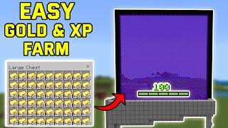 EASY GOLD AND XP FARM MINECRAFT BEDROCK 1.20 (Bedrock/Java/Mcpe/Ps4/Xbox)