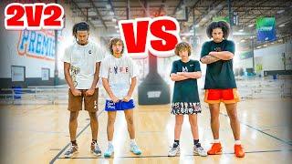 INTENSE 2v2 Basketball Cam Wilder & Nelson vs Lavar & Noah!