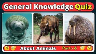 Test Your Animal IQ | 10 Fascinating Quizzes - Part 6 | Animal Facts | Helian GK Quiz