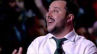 Matteo Salvini contro l'euro e la scialuppa della Lira.