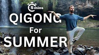 Balance Emotions: Seasonal Qigong for Summer | Australian Rainforest Waterfall Ambience