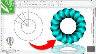 Circle Logo Design Idea || Adobe Coreldraw || Gscodify Technical