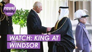 WATCH: King Charles Hosts King Of Bahrain At Windsor Castle