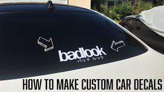 How to Make Custom Car Decals (Silhouette Cameo 4) + Illustrator Workflow