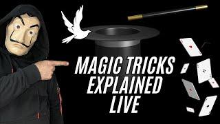 MAGIC TRICKS EXPLAINED LIVE 🪄 #live #foryou #magic #tricks #tutorial