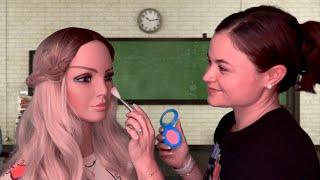 ASMR The Girl In Class That Does Your Makeup, Fixes Your Hair, & Scratches Your Scalp