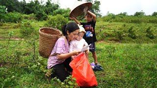 65 hard days of a single mom: Harvest agricultural to sell, Taking care of children, single mom life