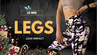 25 Min Low Impact Leg Workout | Lower Body Workout | No Equipment