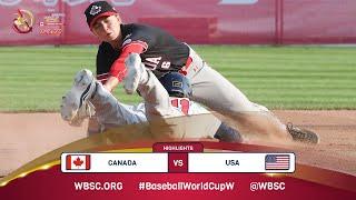 Highlights | Game 9 Canada vs USA | 2024 WBSC Women’s Baseball World Cup - Finals