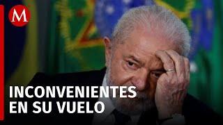 Reportan fallas en el avión donde viaja el presidente Lula da Silva tras despegar del AIFA