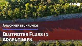 Blutroter Fluss beunruhigt Menschen in Argentinien | AFP