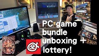 PC game bundle unboxing + CEX lottery and PC  room tour!