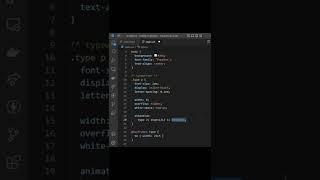 CSS Tip #12 - Typewriter Effect #shorts