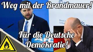 US-Vize JD Vance hält historische Rede & mahnt Bundesregierung zur Wahrung demokratischer Werte!