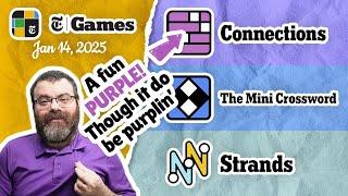 NYT Connections, Mini Crossword, and Strands | Jan 14, 2025