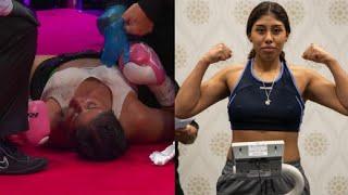 Bloody death of a 18-year-old Mexican boxer Jeanette Zacarias Zapata after suffering a knockout blow