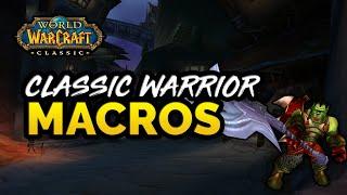 Classic Warrior Macros - A Complete Guide to Warrior Macros in Classic WoW