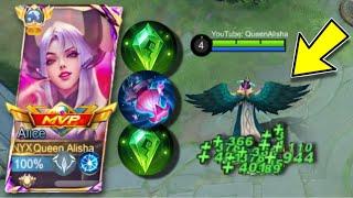 ALICE VAMP HACK LANTERN & HOLY CRYSTAL BUILD!! UNLIMITED HP REGEN HACK!? (MUST TRY) - MLBB