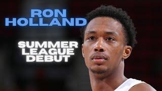 Highlights from Ron Holland's Summer League Debut // 2024 NBA Summer League Highlights