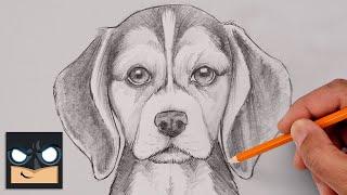 How To Draw a DOG | BEAGLE | Step by Step Sketch Tutorial