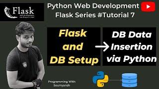 Flask With DB | Data Insertion in Postgresql | Python with Flask Tutorial #7