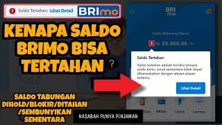 Saldo BRImo Tertahan, Blokir, Hold, Minus dan disembunyikan Sementara Karena Punya Pinjaman BRI