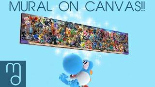 Order Your Very Own Smash Bros Ultimate Mural On Canvas!