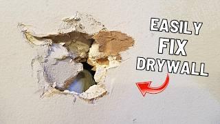 How To Fix Holes in Drywall | Easy DIY Repair