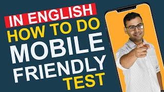 How to do Mobile friendly Test | Mobile Friendly Check | (in English)