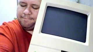 Randall M. Rueff and his Apple Macintosh Classic Computer on 2-5-2012 A.D.