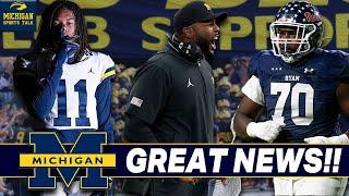 Michigan Gets GREAT Recruiting News, New 5-Star OT Target, Potential Coaching Staff Addition, & More