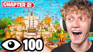 I Got 100 Players To Land At The NEW AGENCY In Fortnite! (Chapter 2 Remix)