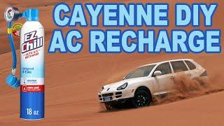 How To Refill Porsche Cayenne AC Air Conditioning - porsche cayenne air conditioning