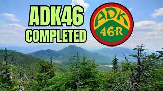 Finishing the ADK46 with an overnight backpacking trip | 3 high peaks, a plane crash and waterfalls