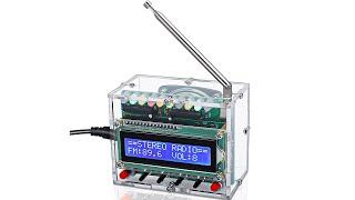 ICStation RDA5807 FM Radio Kits with LED Flashing Light