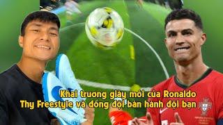 THY FREESTYLE plays 7vs7 side with CRISTIANO RONALDO shoes & show street soccer skill in DISTRICT 2