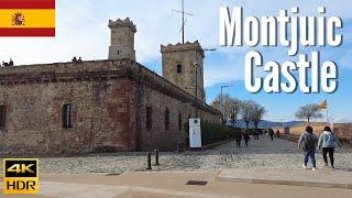 Barcelona, Spain  - Montjuic castle Spanish Military Fortress  - 4K Walking Tour in 2022