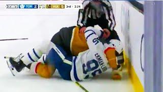 Brett Howden Oliver Ekman Larsson Fight | Vegas Golden Knights vs Toronto Maple Leafs NHL Highlights